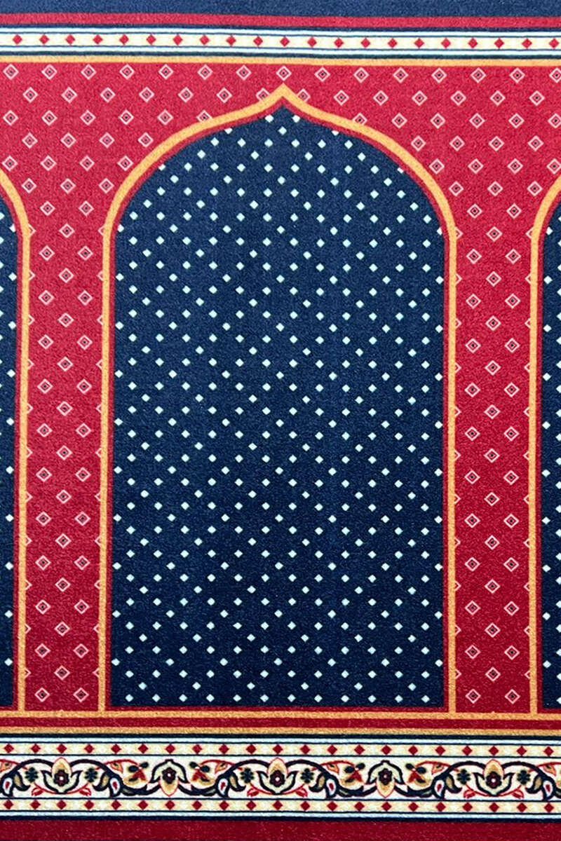 Maroon Masjid Saf Carpet2