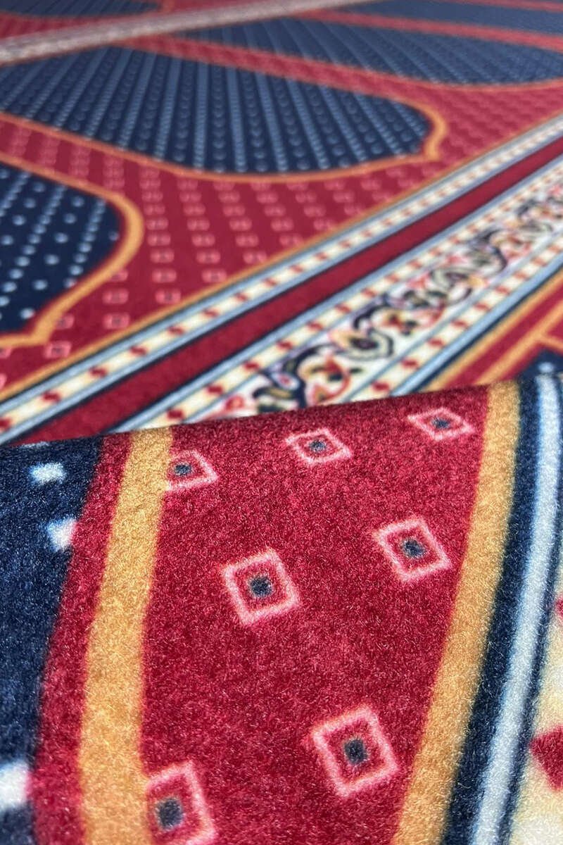 Maroon Masjid Saf Carpet4