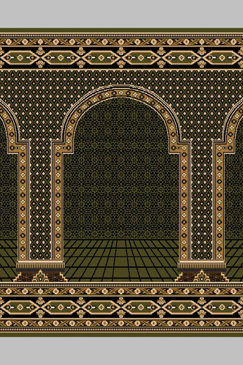 Olive Green Masjid Carpet Mosque Prayer Carpet3