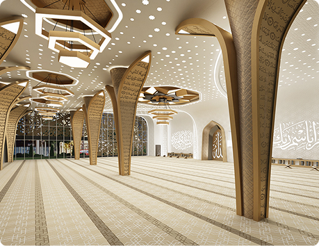 Bordered mosque carpet in Dubai