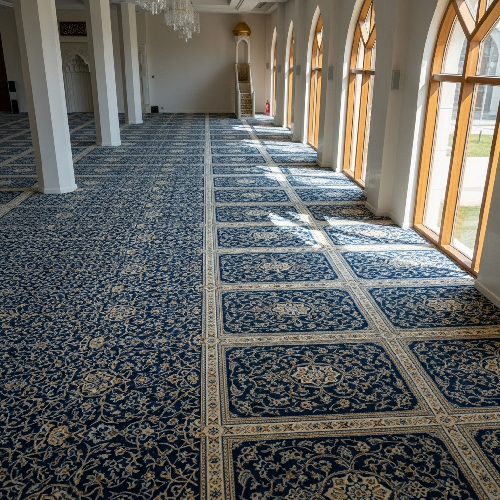 Custom Design Printed Mosque Carpet
