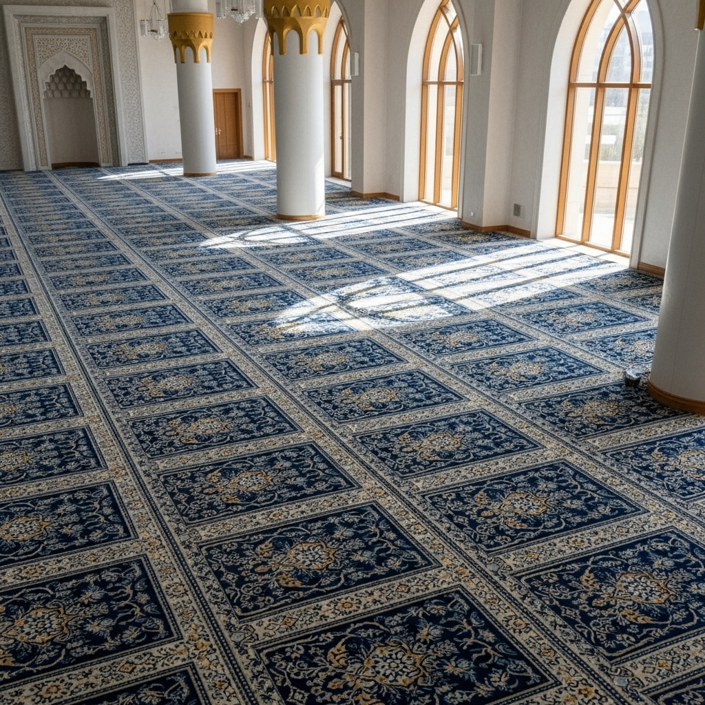 Custom Design Printed Mosque Carpet