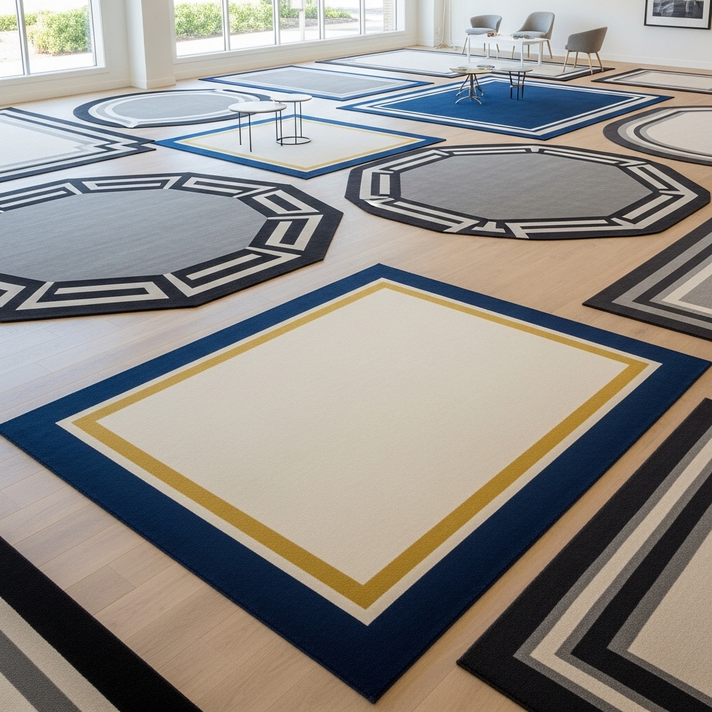 Custom Size Bordered Carpets