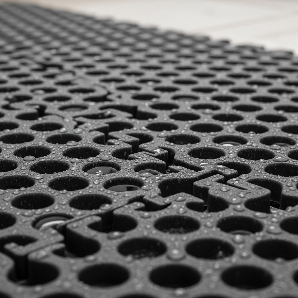 PVC Interlocking Ablution Mat Tiles