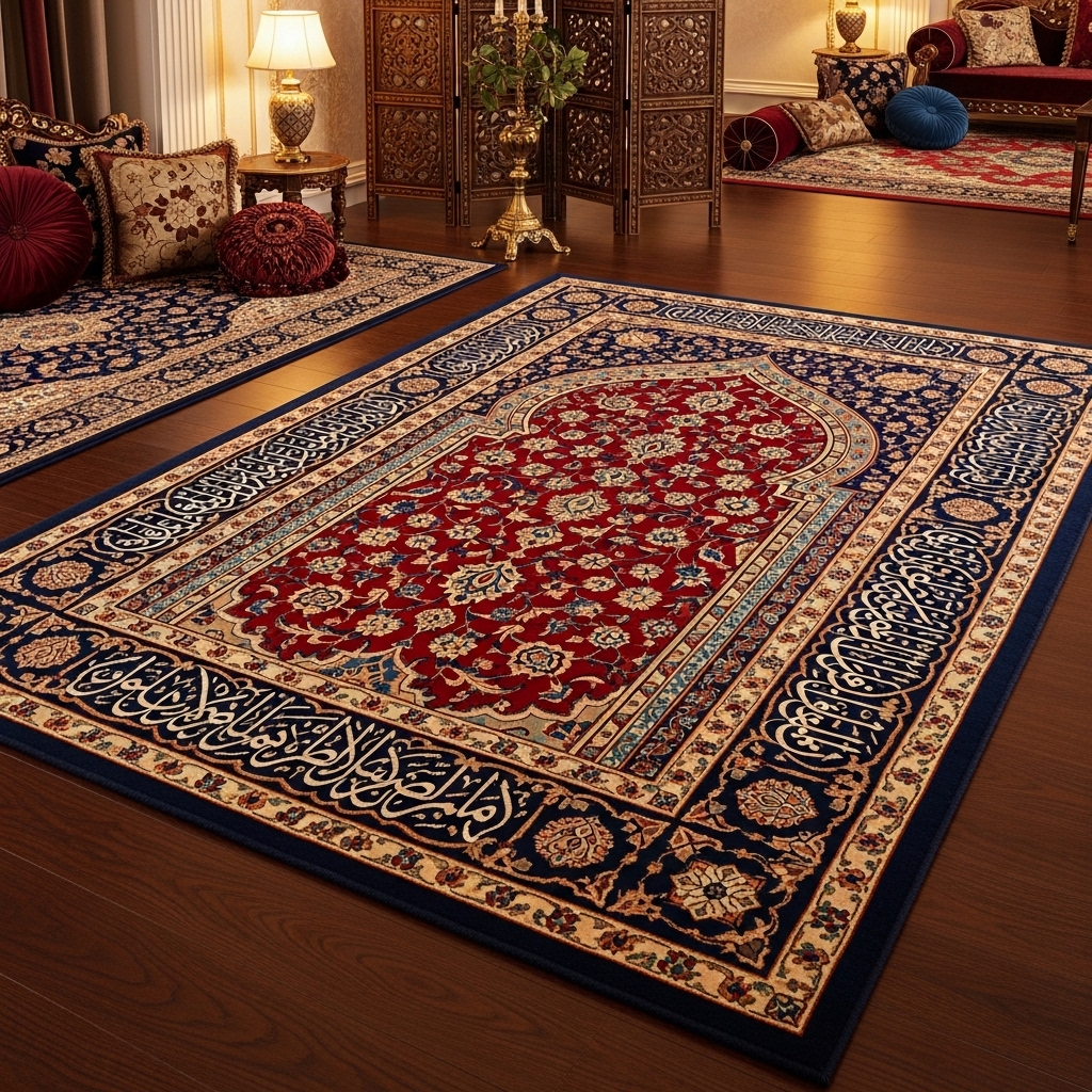 Traditional Islamic Mehrab Carpet - Image 2